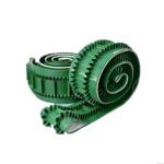 Skirt Edge Baffle PVC Green 3mm Conveyor Belt