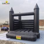 PVC Black Inflatable Bounce House Waterproof Playground Bounce House