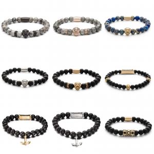 China Customized Men Jewelry Stainless Steel Handmade Beads Bracelets on sale