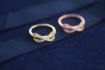 18K Gold Plated 925 Sterling Silver Rings Cubic Zirconia Paved Diamond OEM