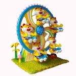 Stable Fairground Ferris Wheel , Little People Ferris Wheel With Tiger Cabin