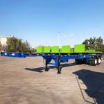 2 Axles ISO 35ton 40FT Intermodal Skeleton Trailer Skeletal Truck Semi Trailer