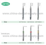 Stainless Steel Dental Screw Post And Core , Parapulpal Retention Tooth Pin