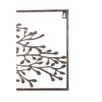 Light Weighted Rectangular Metal Oak Tree Wall Art 48 Inch