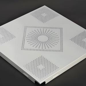 Wholesale Factory Wholesale Embossed Metal Ceiling Tiles System Soundproof Perforated Gusset Plate Metal Aluminum Ceiling Tiles from china suppliers