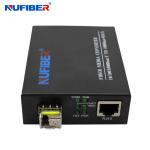 10/100/1000M SFP To UTP Fiber Media Converter DC5V 1A