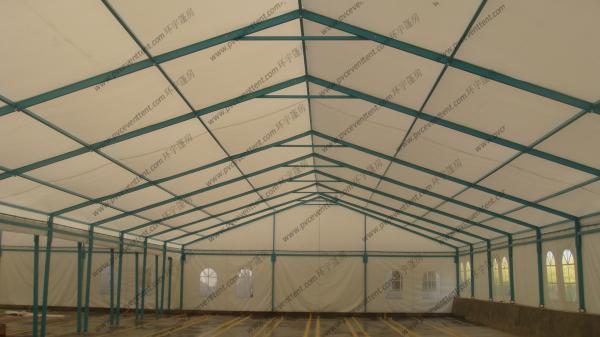 Blue Colored Portable Storage Tents Waterproof Steel As Semi - Permanent