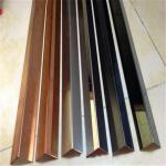 China supplier stainless steel decorative strips mirror finish rose gold color