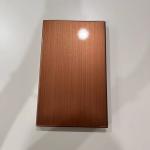 Metallic Paint Brushed Copper Aluminum Solid Panel 150x200x20mm