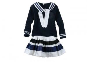 China Cotton Woven Technics Little Girl School Dresses With Print Or Embroidery Logo on sale