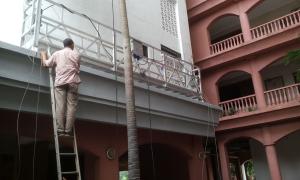 Wholesale 7.5m steel india suspended platform , aerial working cradle , maintenance gondola , hanging scaffolding from china suppliers