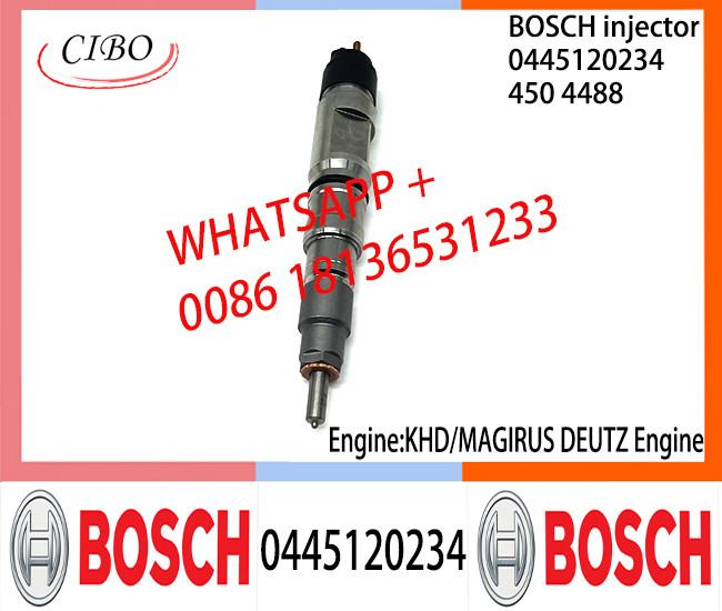 BOSCH 0445120234 4504488 Neutral Fuel Injector Assembly 0445120234 4504488 For KHD MAGIRUS DEUTZ