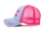Modern Style Boys Denim Baseball Cap Color Optional Custom Logo Printed Light