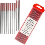 WT20 1.6mm Tungsten Electrodes for TIG Welding Red Head 2% Thoriated Performance