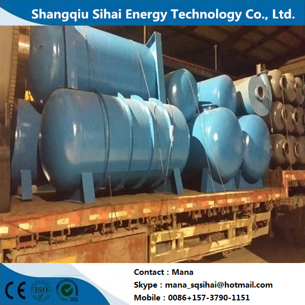 Standard Waste Sludge Oil Recycling to Diesel Distillation Plant 24hours Output 9-13.5tons Diesel