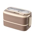 Eco Friendly 304 Stainless Steel Leak Proof Double Layer Bento Lunch Box For Hot