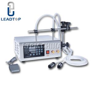 Wholesale Tin Cans 80W Liquid Filling Machine 350MM Manual Beer Bottle Filler from china suppliers