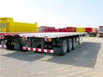 Tri Axle 40ft Container Transport Flatbed Semi Trailers Manufacturer TITAN