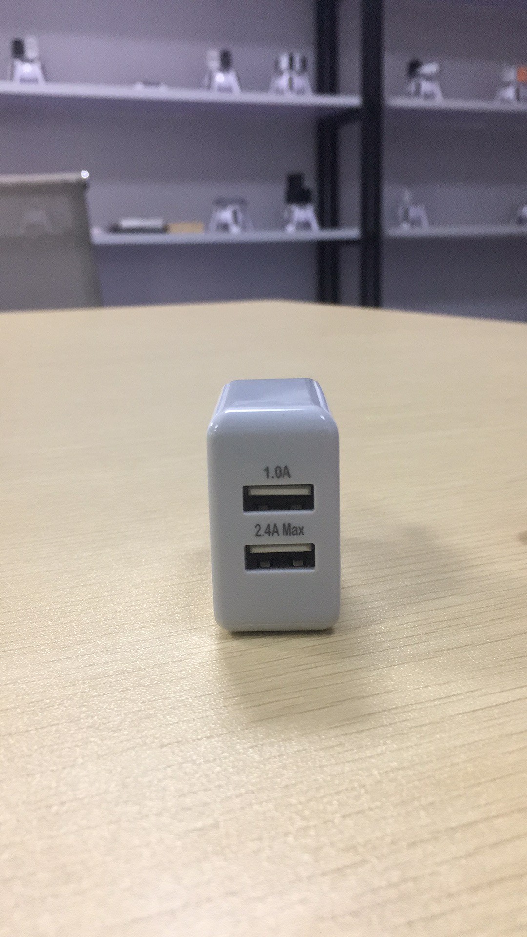 DUAL USB 2.4A EUR PLUG TRAVEL CHARGER WITH CE ROHS FACTORY PRICE