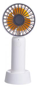China 3 Speed Portable Small Desk Fan with Base , USB Rechargeable Hanging Neck Fan on sale