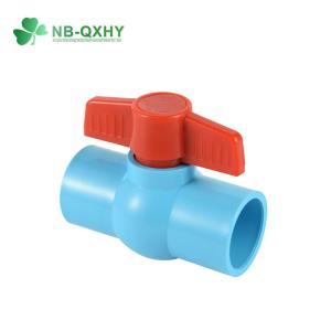 Wholesale Water Supply BS Standard Light Blue PVC Compact Ball Valve with Socket from china suppliers
