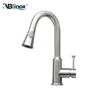 Wholesale SUS304 Lever Pullout Kitchen Spray Faucet Adjustable Height from china suppliers