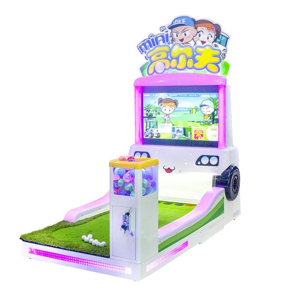Booths Mini Golf Coin Operated Amusement Machines , Children Commercial Arcade