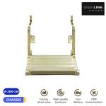 Aluminum Alloy barber chair footrest Electroplated Color Titanium Plated Gold