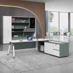 Mall Convertible Executive Office Desk For CEO Manager Wooden Workstation