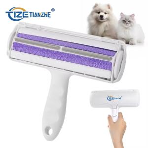 Wholesale Reusable Pet Grooming Brush Couch Comb Self Cleaning Dog Hair Lint Roller Custom Logo from china suppliers