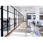 Modular Tempered Full Height Glass Partition Wall For Office Fit