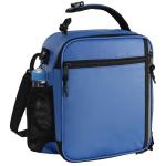 Women Zip Closure Nylon Lunch Tote Bag With Shoulder Strap