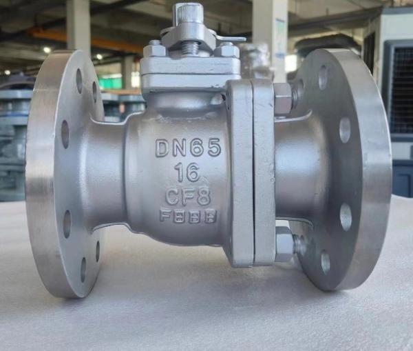 OEM Port Size Stainless Steel Flange Ball Valve with ISO5211 High Pad CF8 CF8m