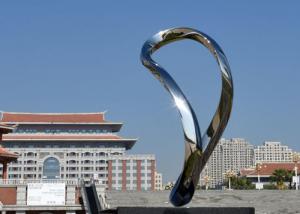 China Custom Made Modern Stainless Steel Abstract Sculpture For Outdoor Art on sale