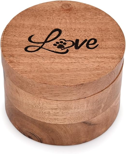 Acacia Wood Loving Dog Urn A Beautiful and Durable Tribute for Your Beloved Pet