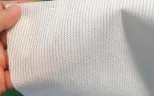 China Polyurethane Coated Fiberglass Fabric Non Woven Polyester Fiber Base Fabric on sale