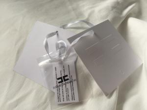 Wholesale Debossed Logo White Card Clothing Hang Tags With String Custom Size from china suppliers