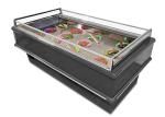 Static Cooling Supermarket Open Top Island Freezer With Sliding Door