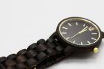 Unique Day Date Wooden Wrist Watch ATM Water Resistant Support OEM