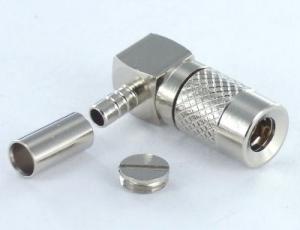 Wholesale 1.0/2.3 Right angle crimp type connector male straight 75ohm for BT3002 cable from china suppliers