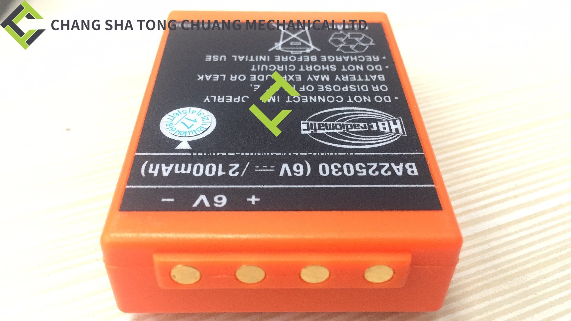 Sany And Zoomlion Concrete Pump Truck Parts Battery HBC2100MAH 1020902017
