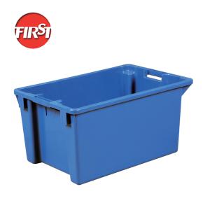 Wholesale Square Rectangular Industrial Stacking Nesting Plastic Storage Crate from china suppliers