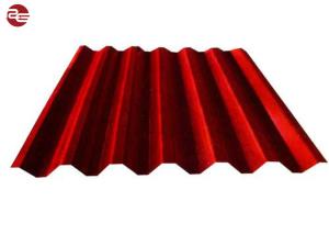 Wholesale Red Color Prepainted Roofing Corrugated Steel Sheets 0.35mm Thick from china suppliers