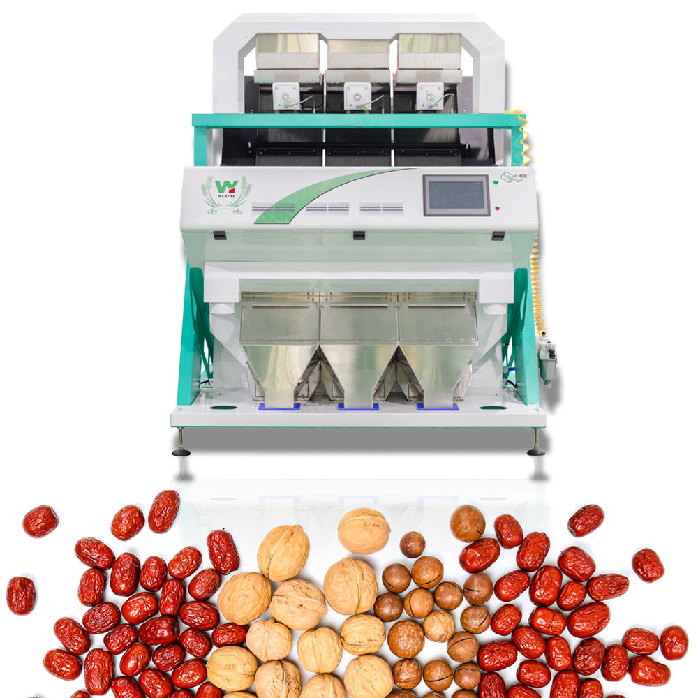 3 Channels Rosehip Fruit Sorting Machine Remove Impurity