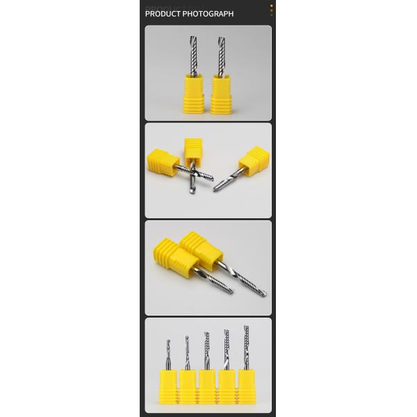 Manufacturing Single 1 Flute up Cut Bit Fresa Spiral Milling Cutter CNC Router Bit Endmill Carbide for Acrylic PVC MDF Wood