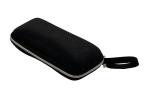 Black Customizable EVA Glasses Case , Hard Zippered Sunglass Case