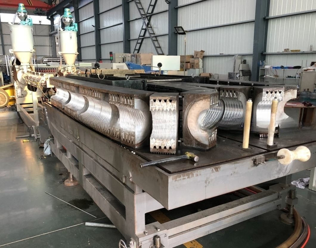 Plastic PE|PP|HDPE Water Gas Supply Irrigation Single Double Wall Corrugated (DWC) Cable|Tube Extrusion Line / Extruder Pipe Making Machine Price