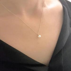 Wholesale 14K Pendant Necklace For Women Is With Decorated A 6MM Freshwater Pearl from china suppliers