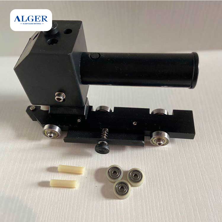 ABM tools for installing glass block spacer for insulating glass