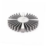 Cylindrical Round Shape Aluminum Extrusion Heat Sink Profiles 6063 T5 Alloy